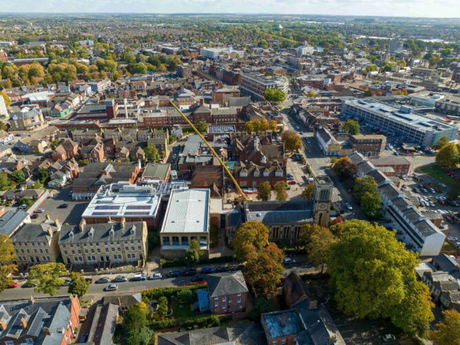 Carbon savings in beautiful building