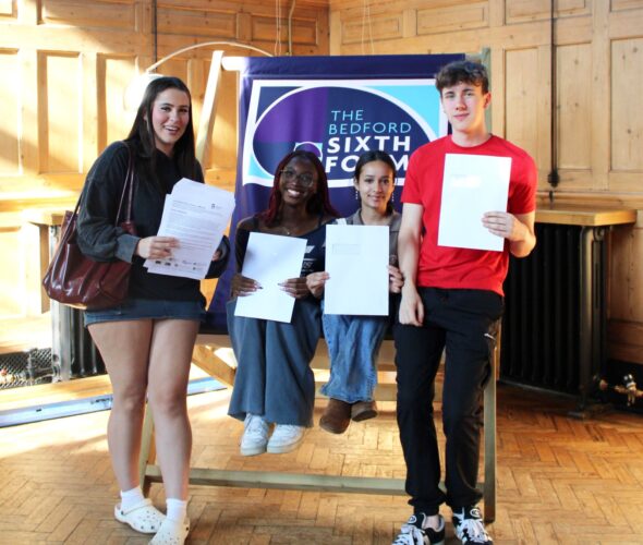 Group of students at The Bedford Sixth Form